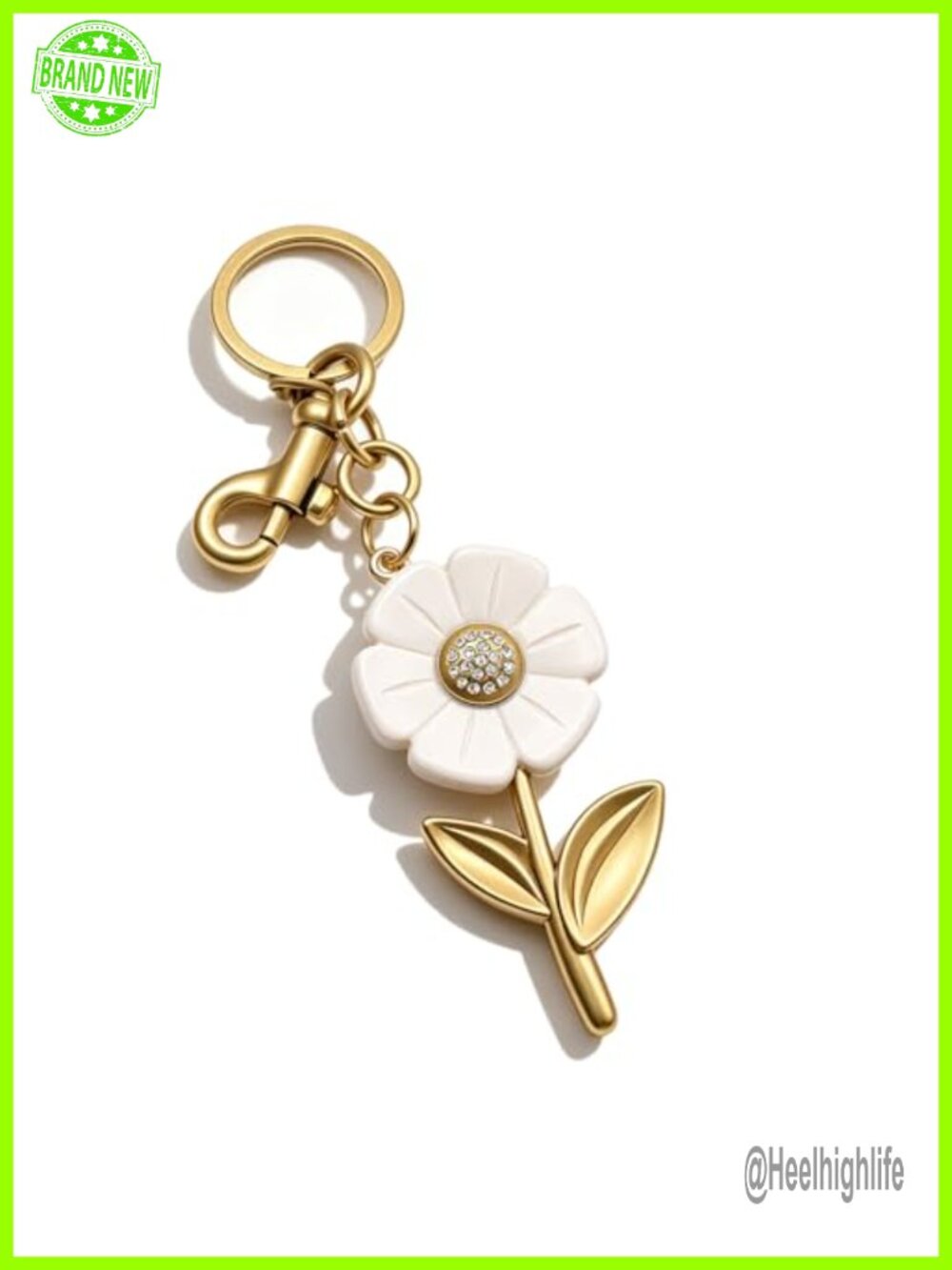 Tennis Racket Bag Charm Keychain Purse Accessory Resin Acrylic Gift for Women